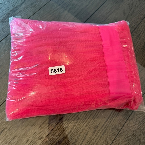 New! Bronx And Banco Anna Tulle Mini Dress Pink 45618 - Picture 12 of 12